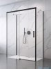 Radaway Idea Black Kdj+s kabina prysznicowa 90x110x90 lewa czarny mat/szkło przejrzyste 10116110-54-01L/387050-54-01R/10117090-01-01